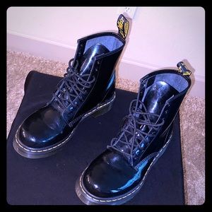 Dr. Martens Women’s Patent Leather Lace Up Boots